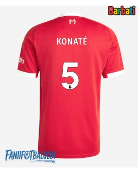 Liverpool Ibrahima Konate #5 Tricou Fotbal Replică 2025-26 Barbati Acasa
